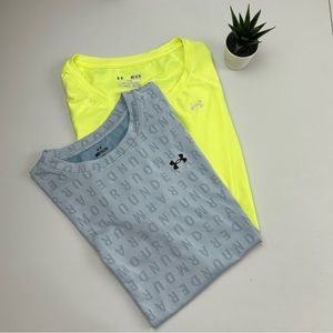 2 women’s Under Armour workout tops